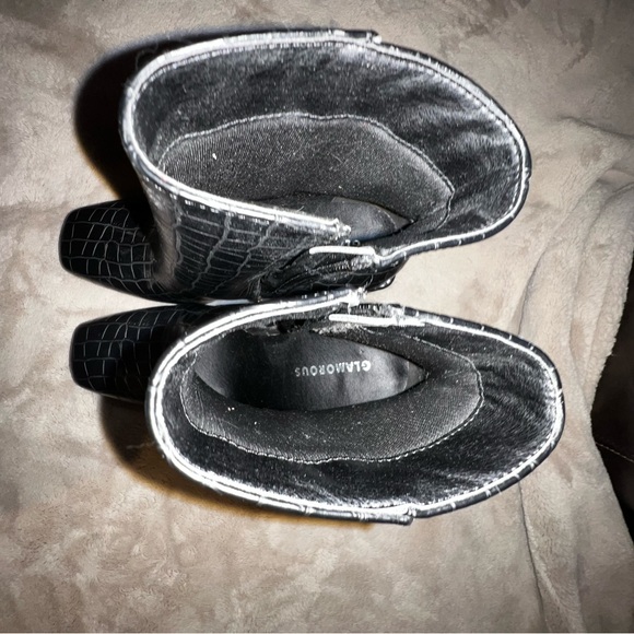 Faux Crocodile Skin Booties - Picture 4 of 7